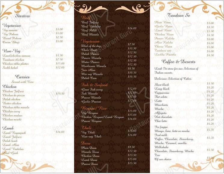 Authentic Punjab меню