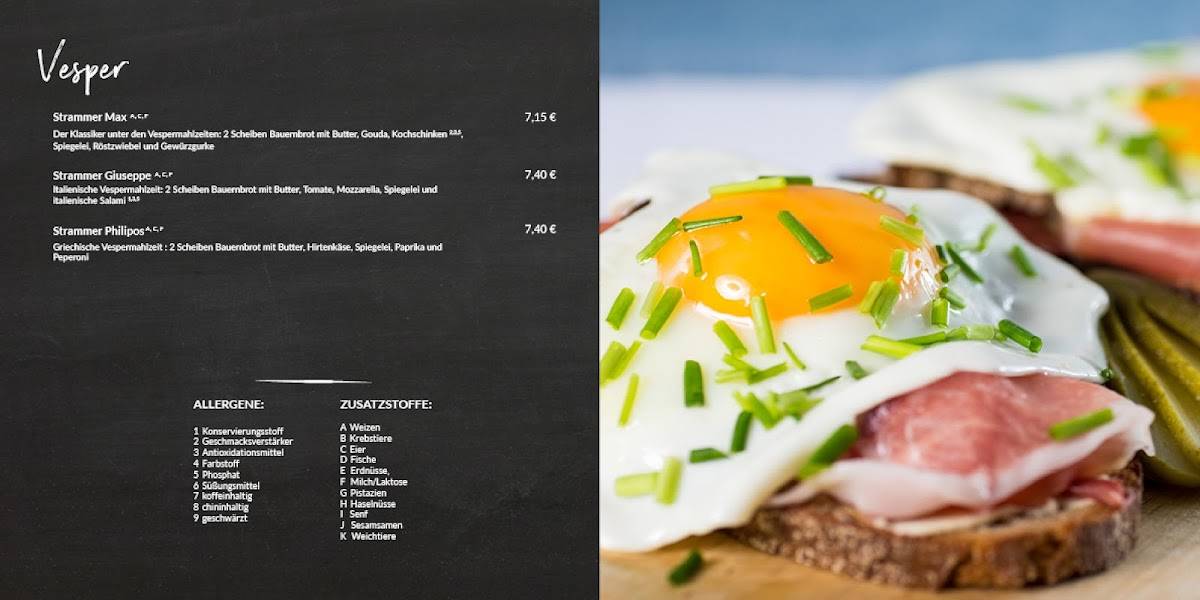 Bäckerei Schäfer GmbH & Co. KG меню