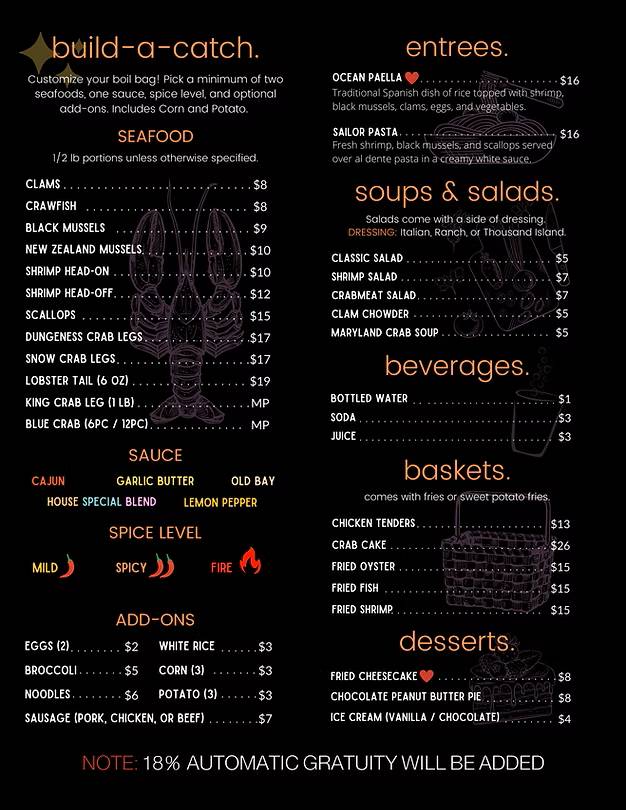 Baltimore Seafood меню