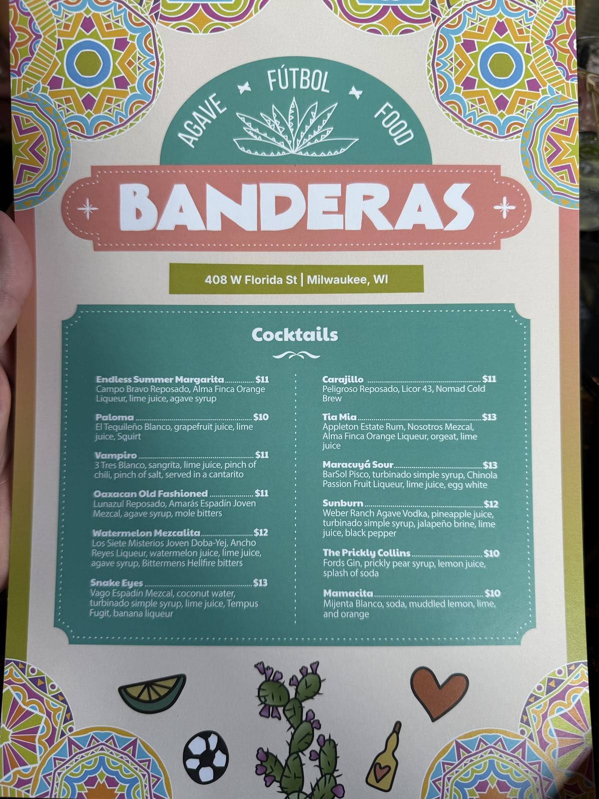 Banderas меню