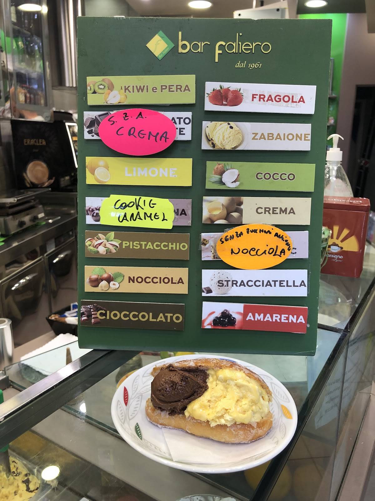 Bar Faliero Gelateria меню
