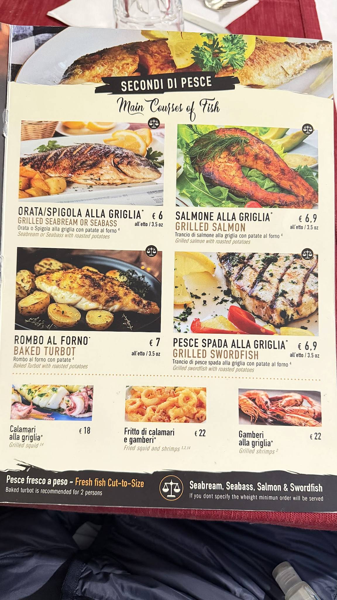 Barrique Ristorante меню