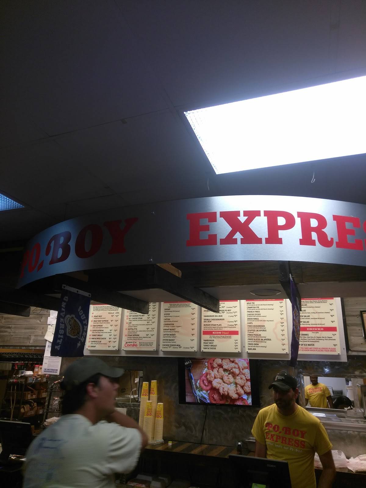 Po-Boy Express меню