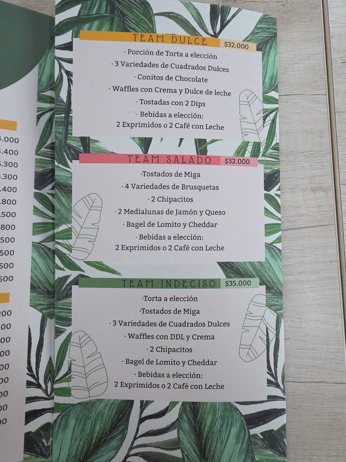Benjamin Café меню