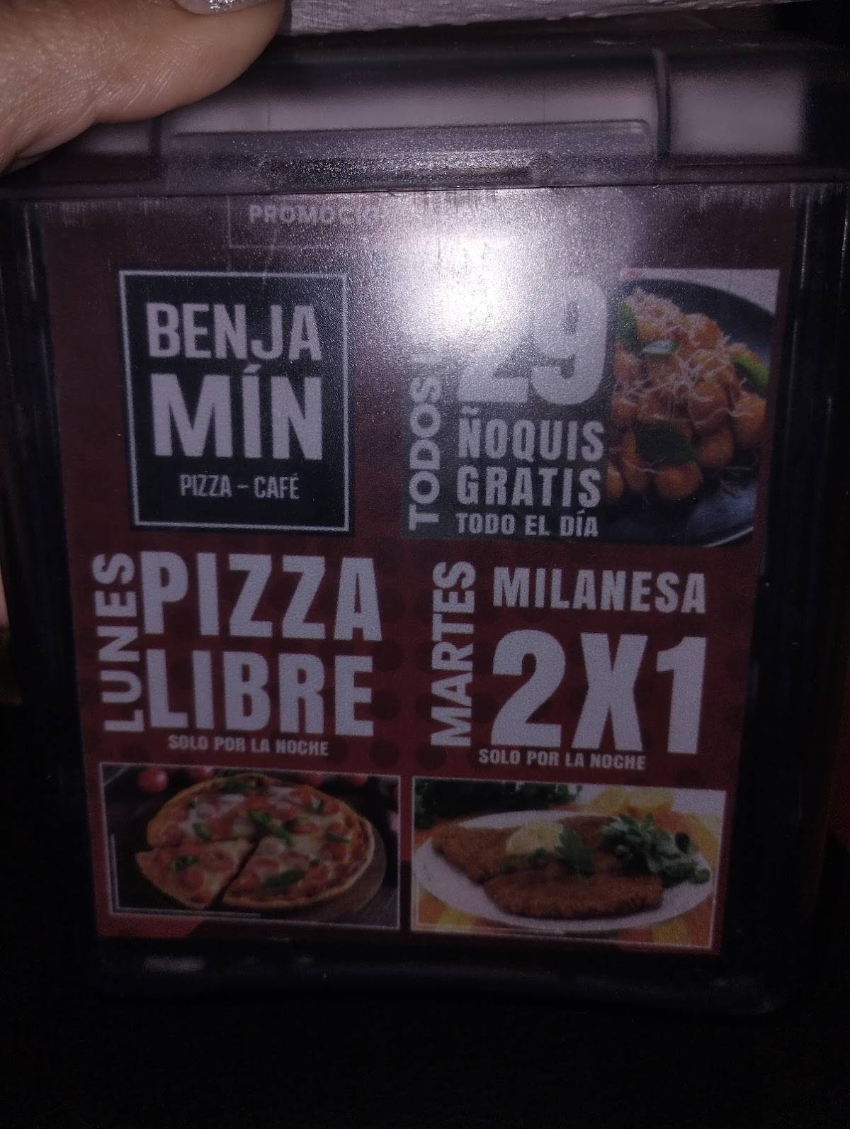 Benjamín Pizza - Restaurante меню
