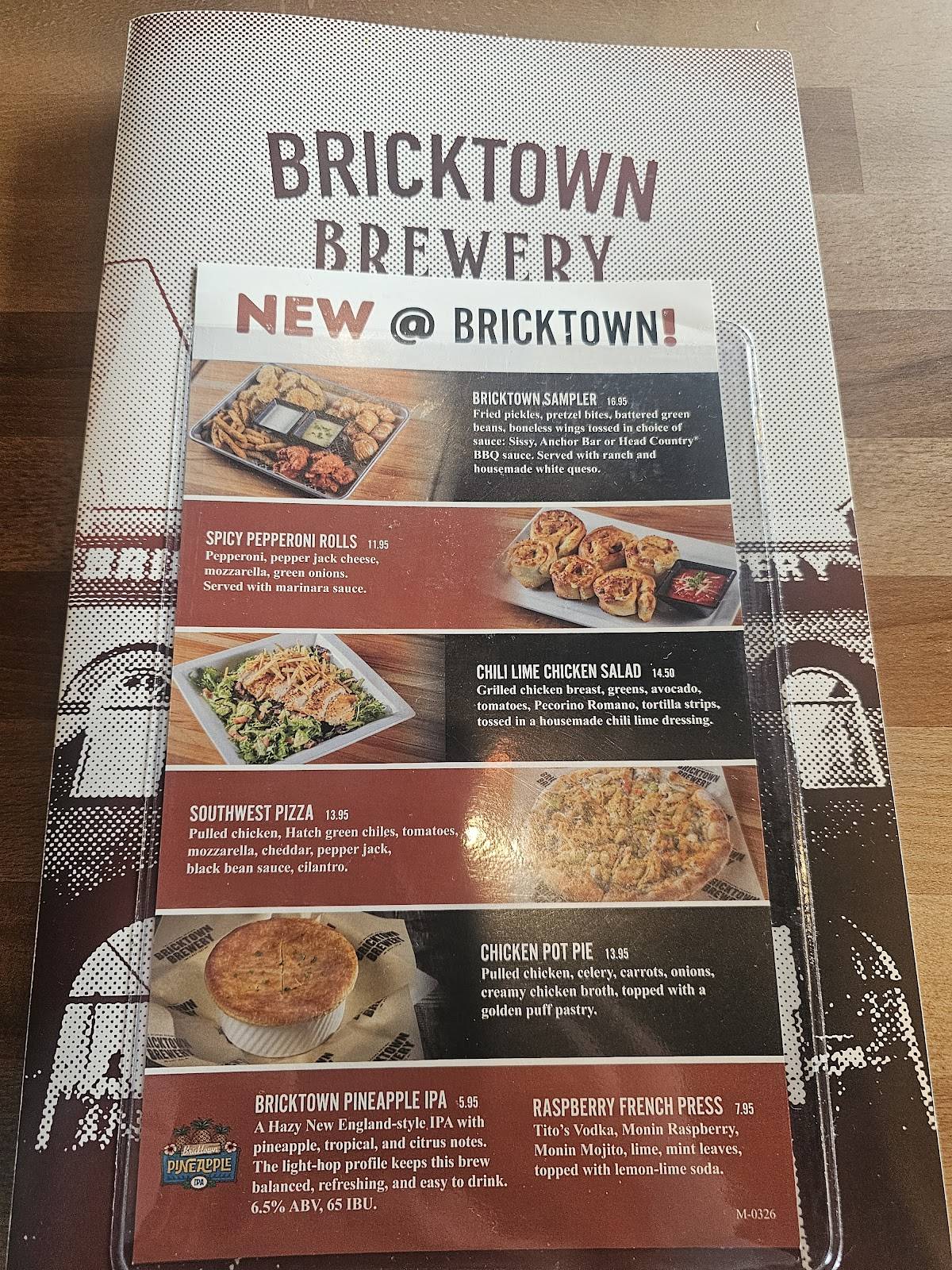 Bricktown Brewery меню