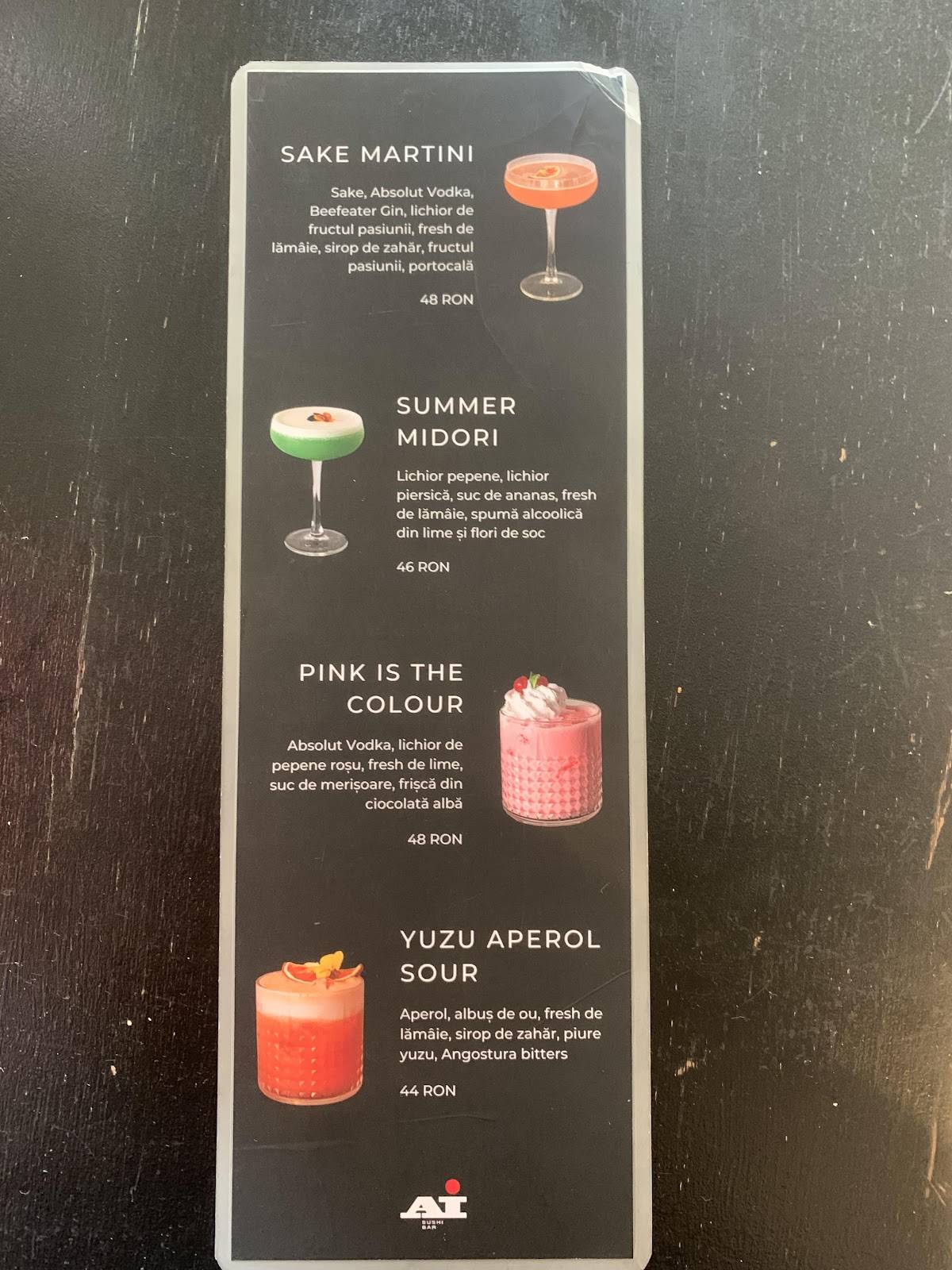 Ai Sushi Bar меню