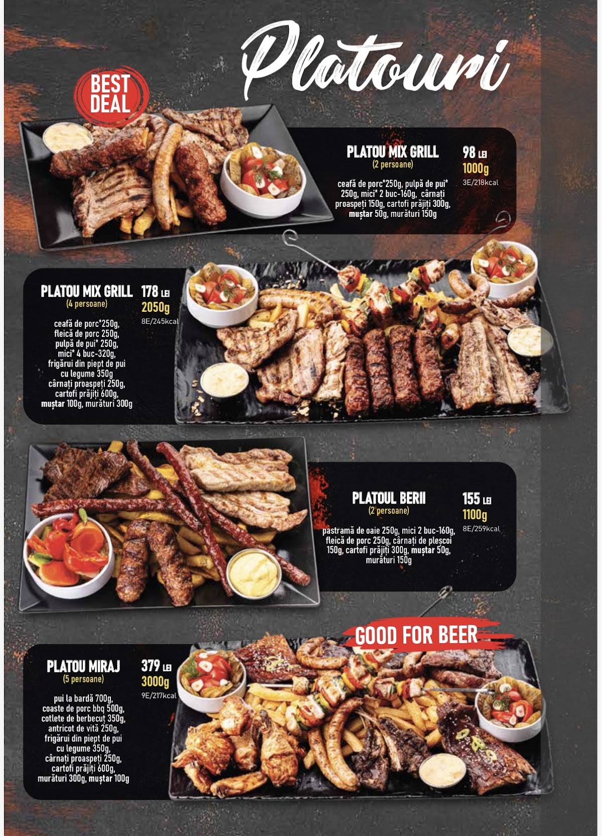 Miraj Bistro - Moinesti 47 меню