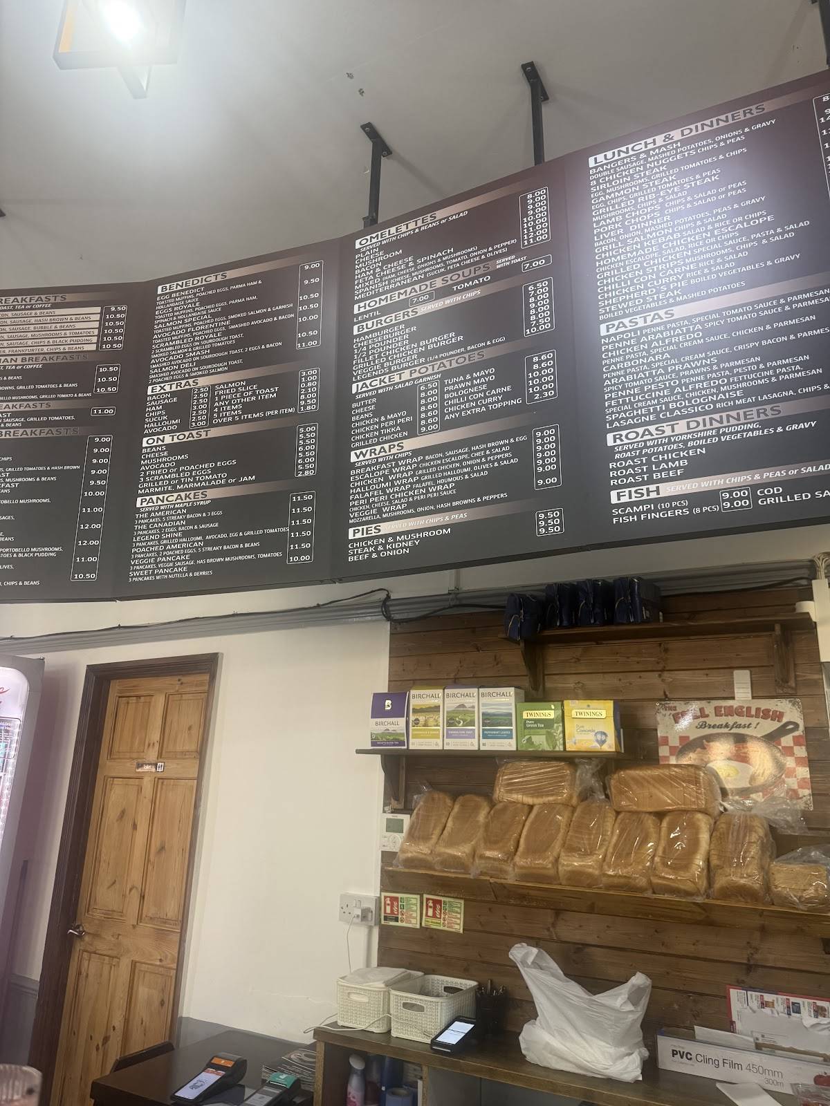 Legends Cafe (Buckhurst Hill) меню
