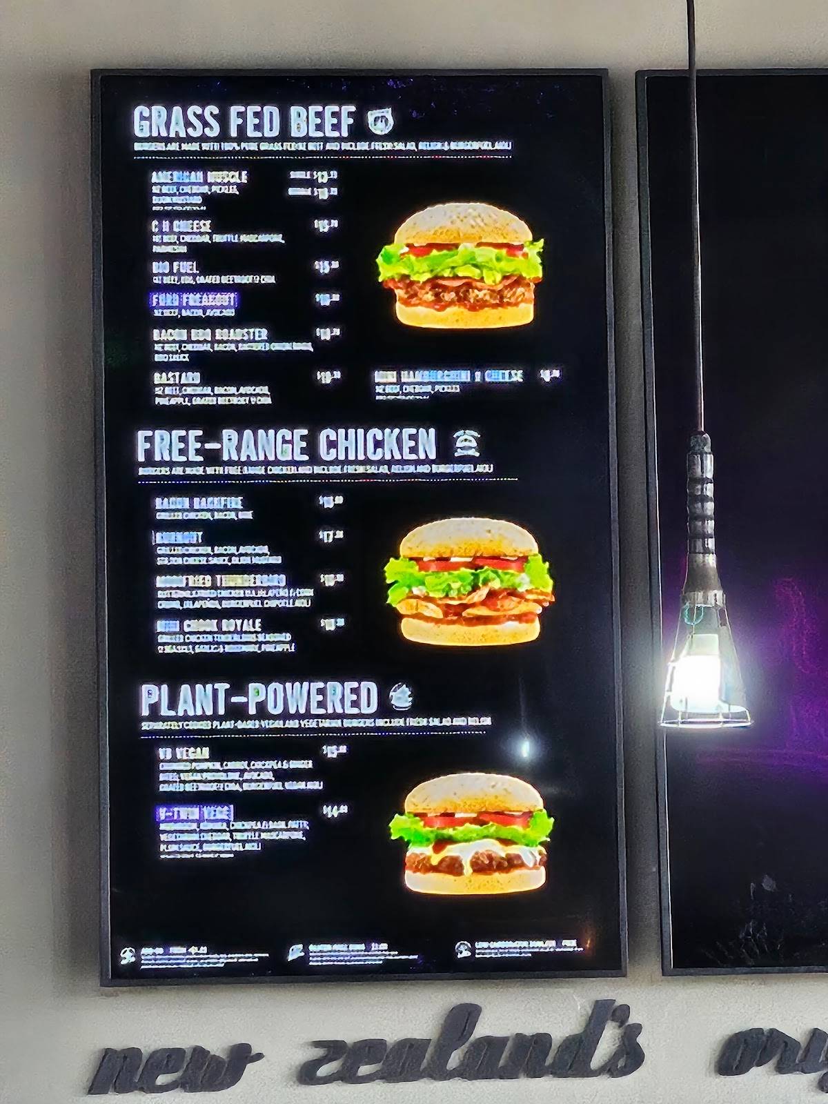BurgerFuel Invercargill меню
