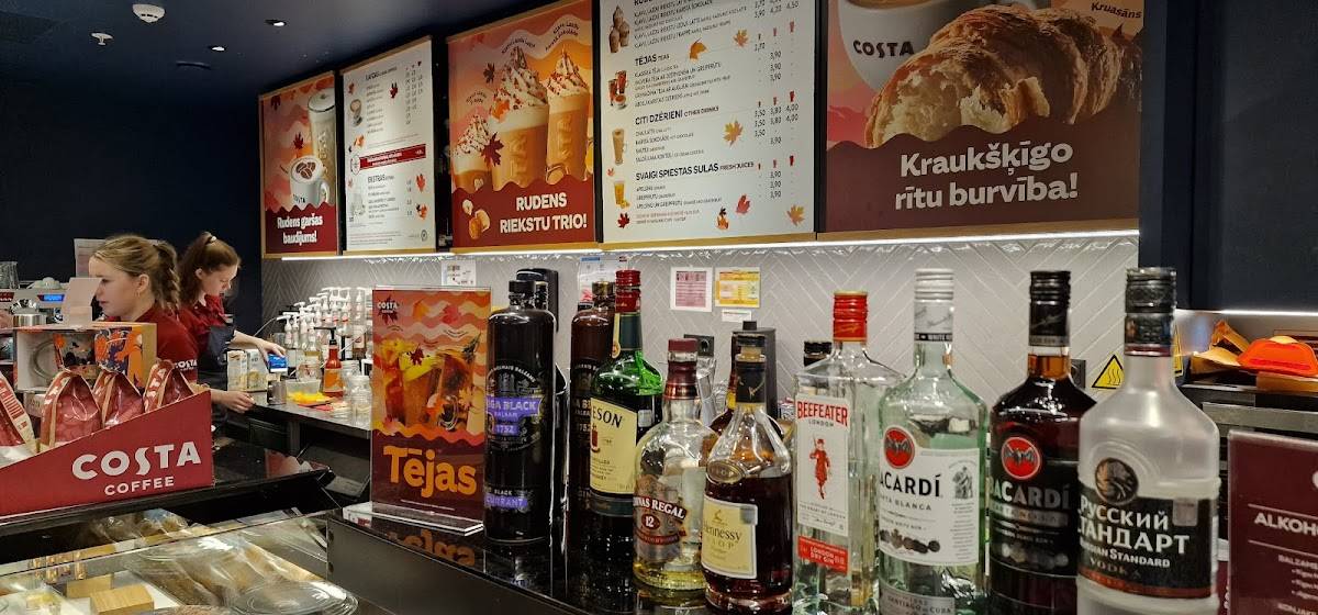 Costa Coffee меню