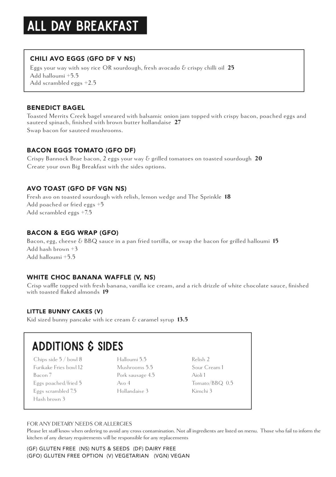 Relish Cafe & Catering меню
