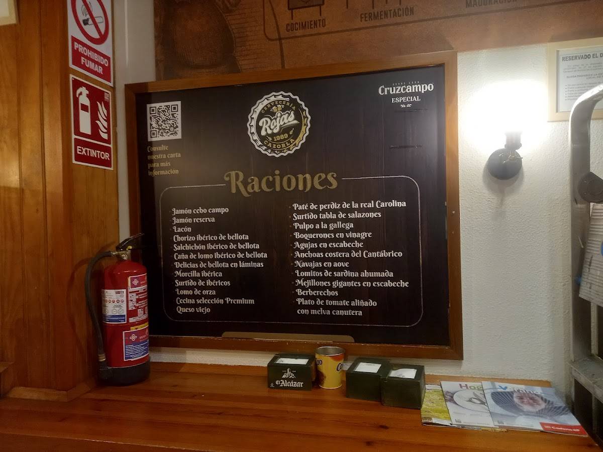 Cafeteria-Bar "Rojas" меню