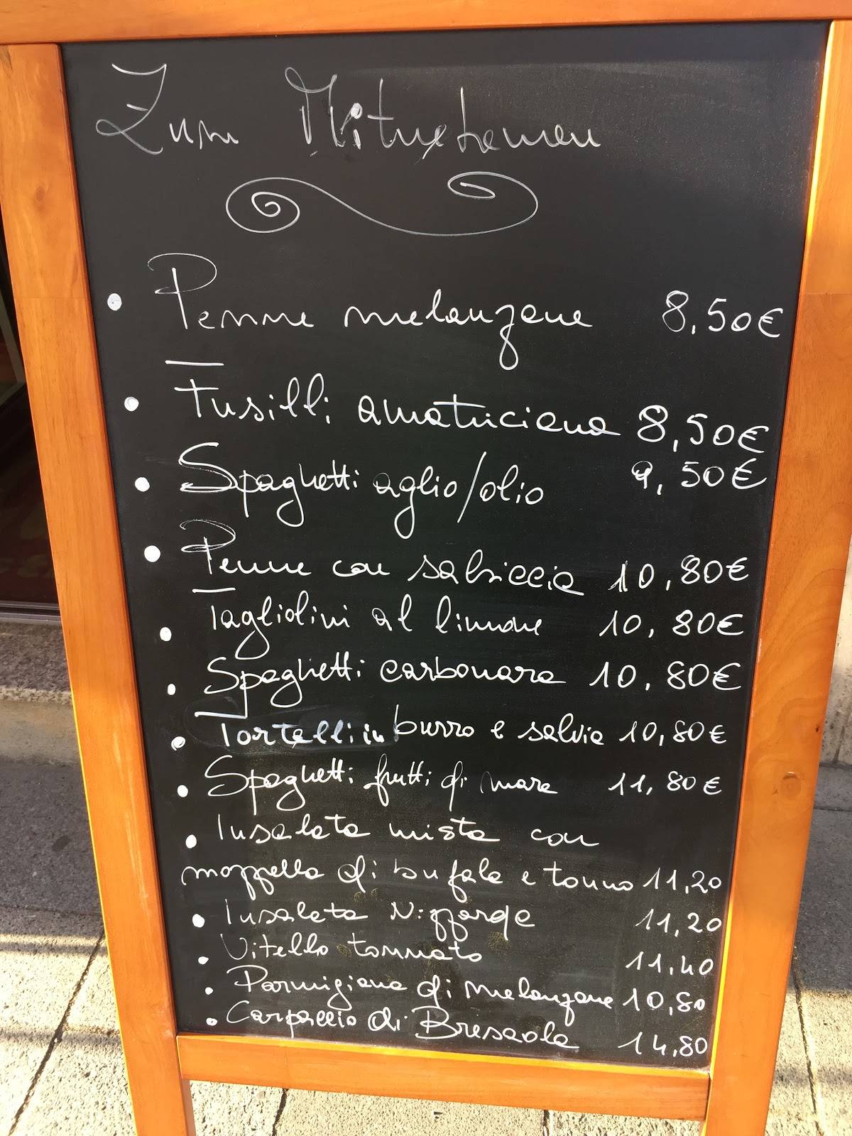 Caffè Ristretto меню