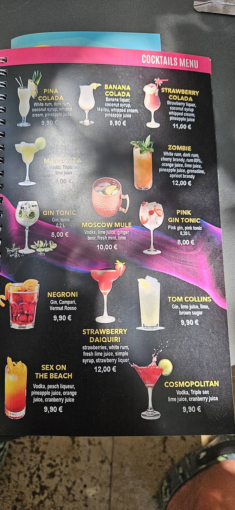 Caffee Bar Biser меню