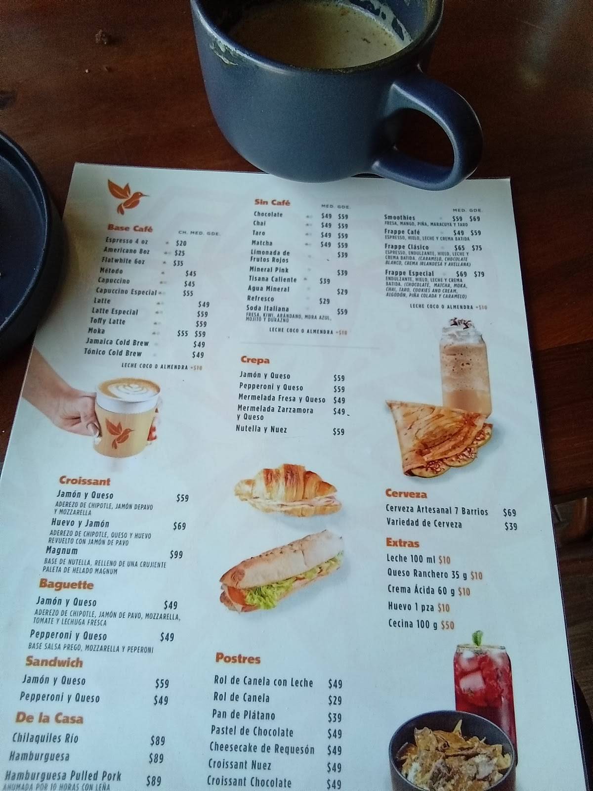 Quindes "Brew Bar" Rioverde Centro меню