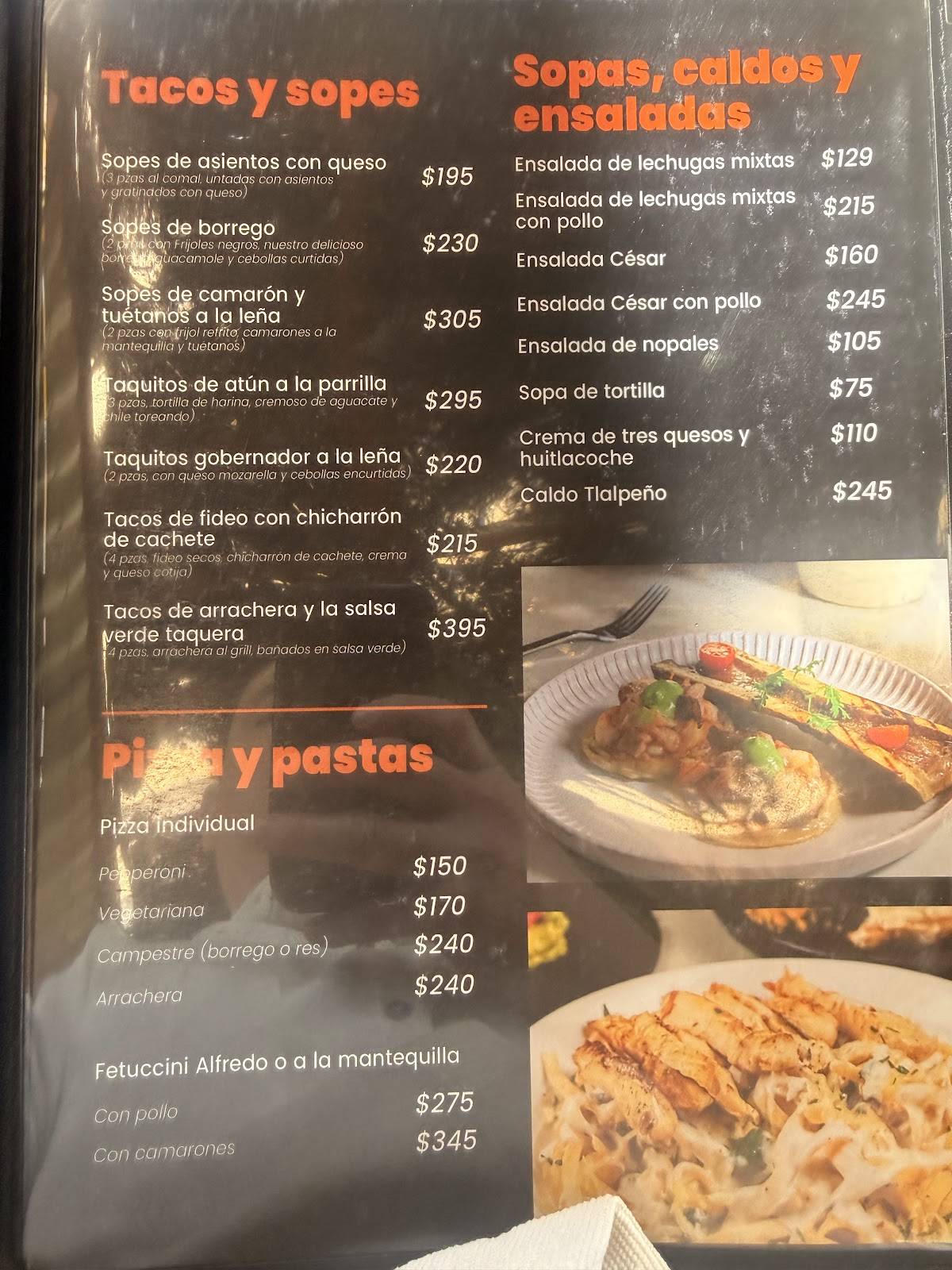 Campestre Rio Restaurant меню