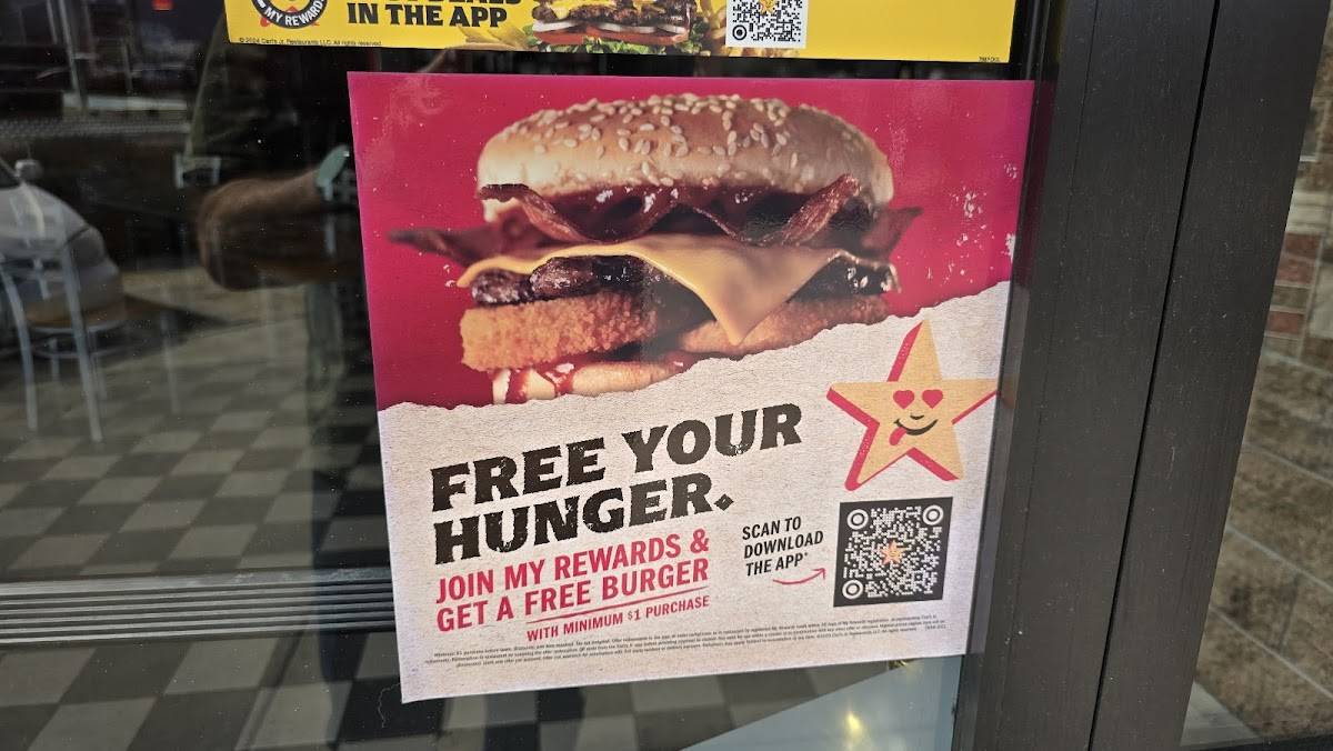 Carl's Jr. меню