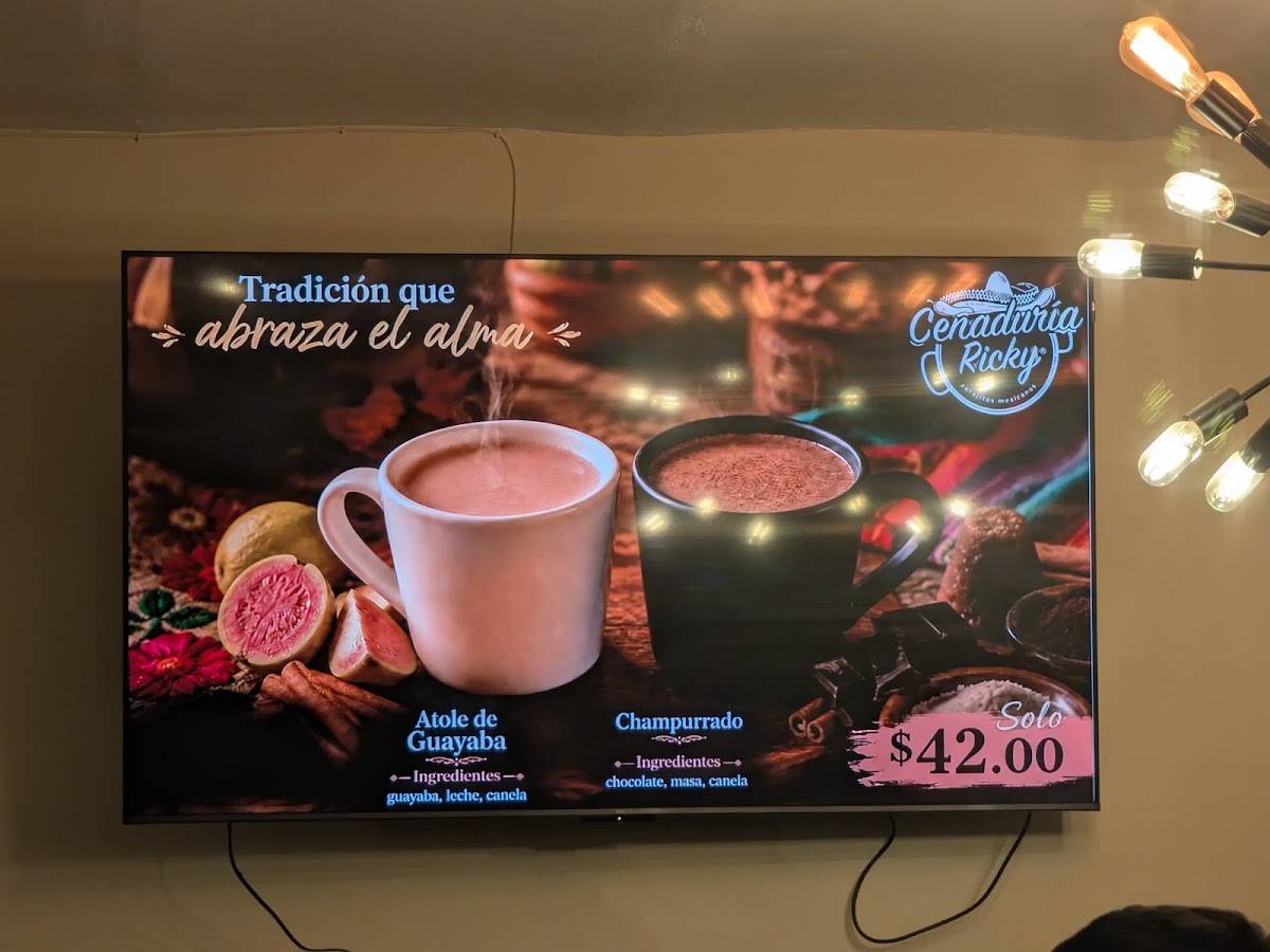 Cenaduría Ricky меню