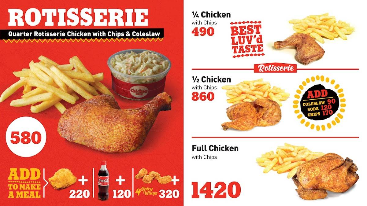 Chicken Inn Two Rivers Mall меню