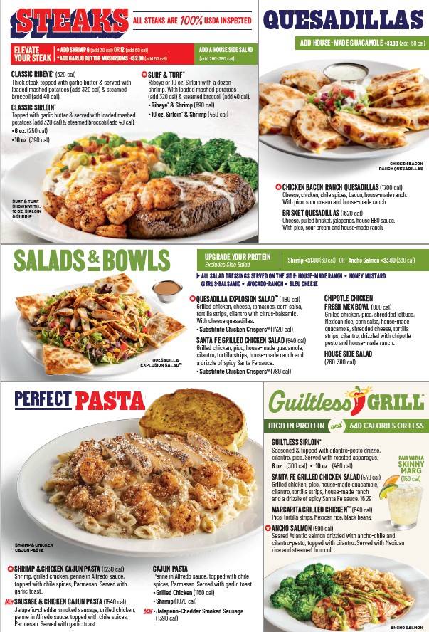 Chili's Grill & Bar меню