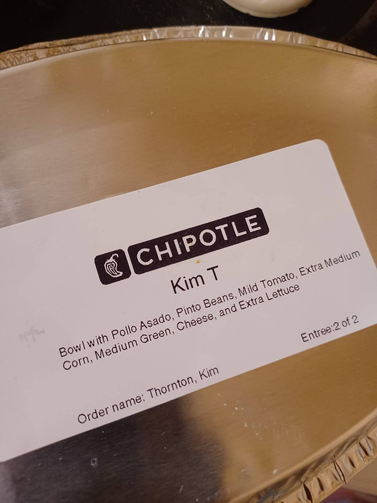 Chipotle Mexican Grill меню