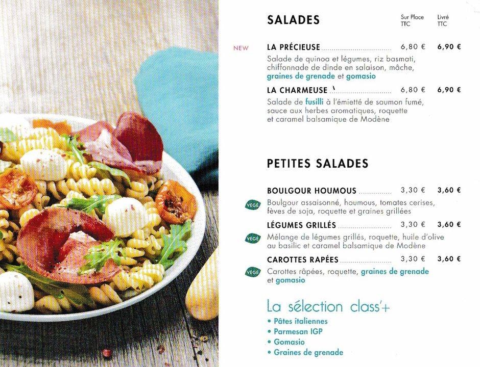 Class'croute меню