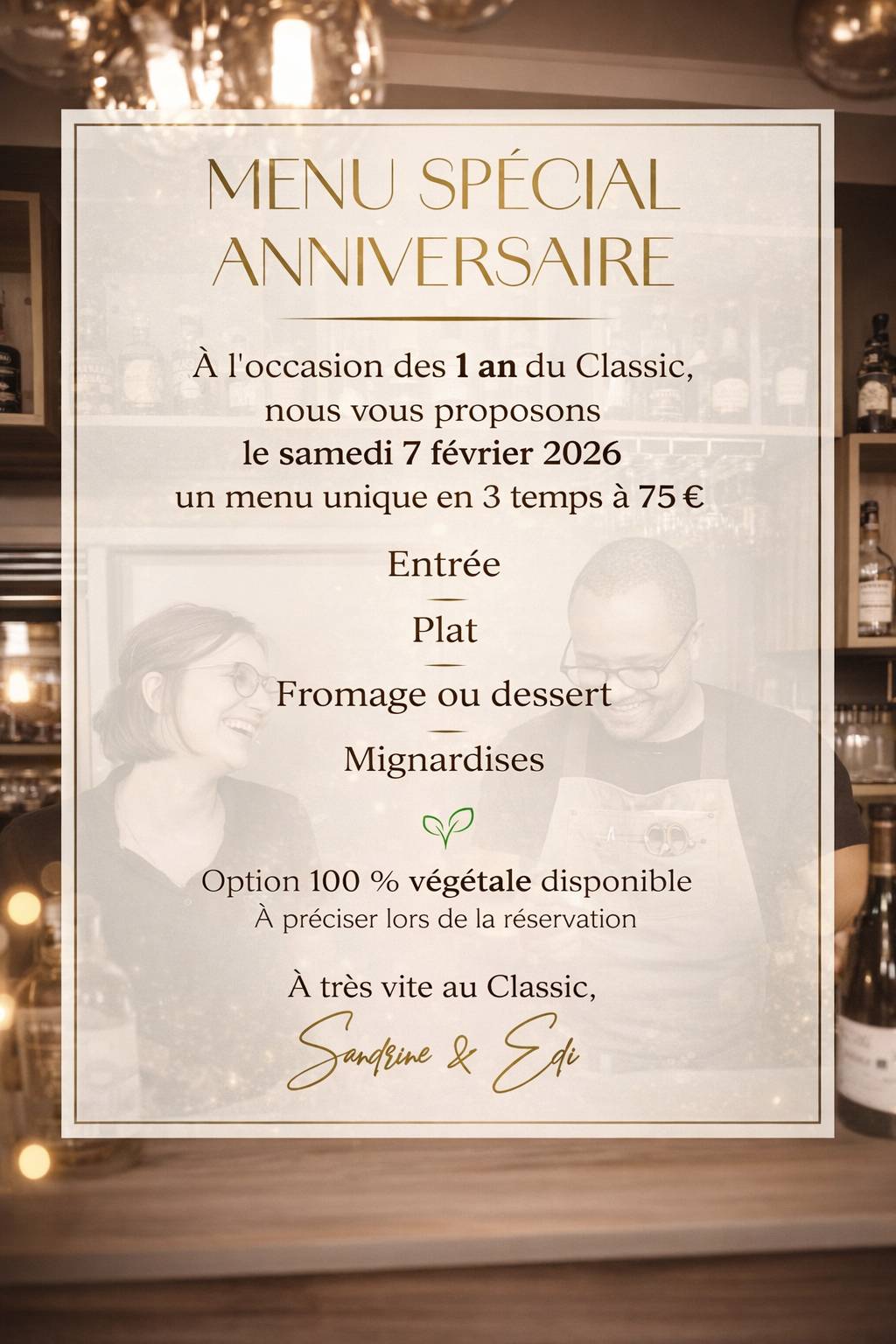 Restaurant Classic меню