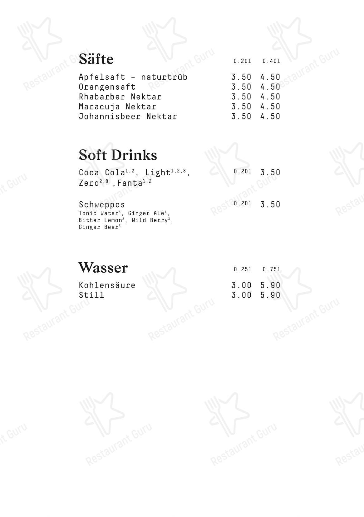 Меню кафе Coffee Fancy - Меню