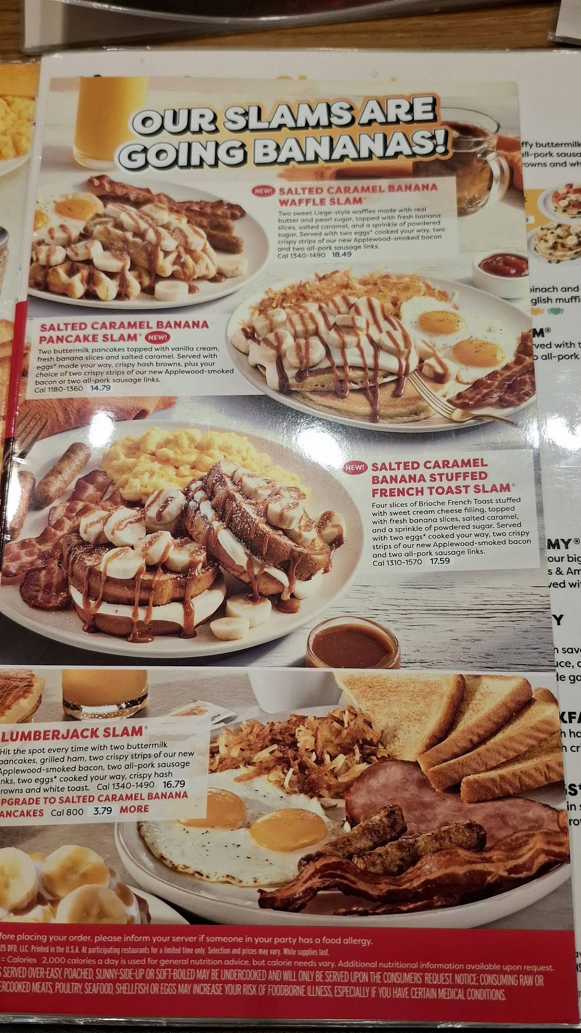 Denny's Restaurant меню