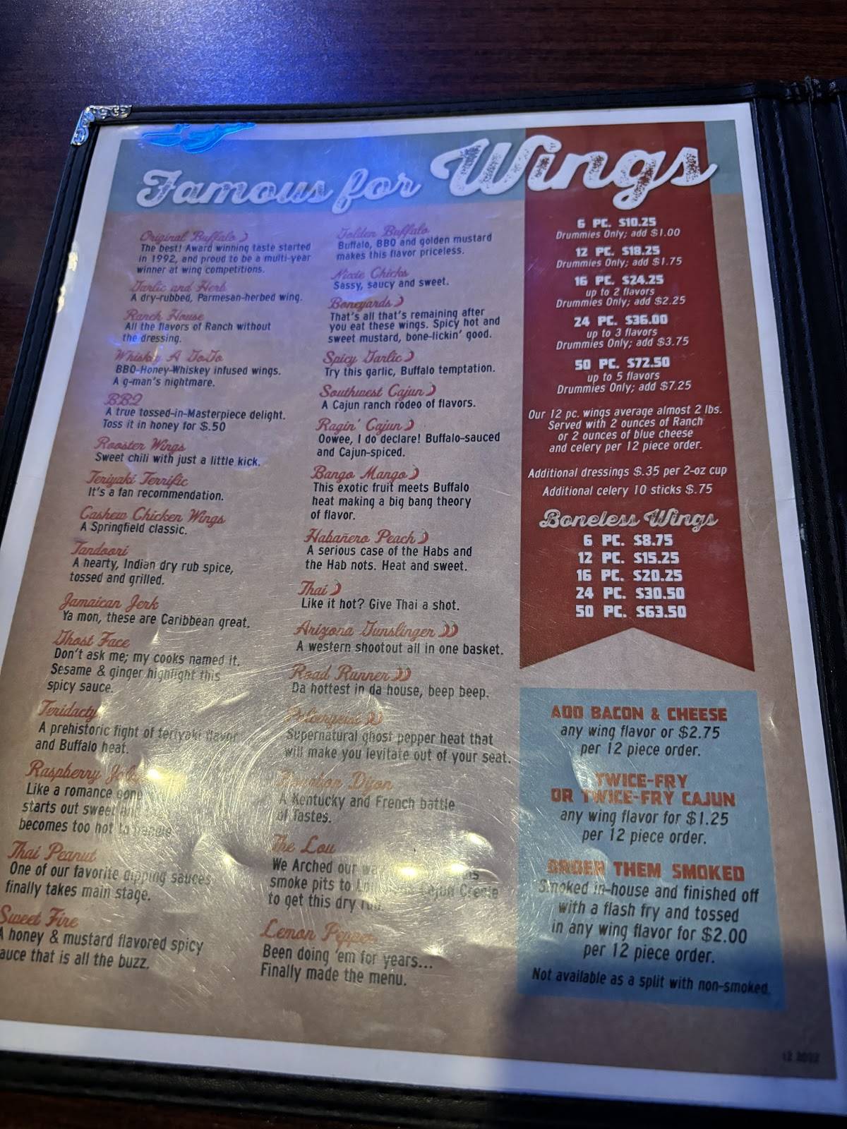 Coyote's Adobe Café меню