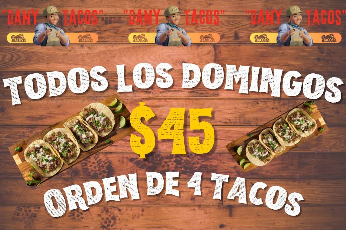 DANY TACOS меню