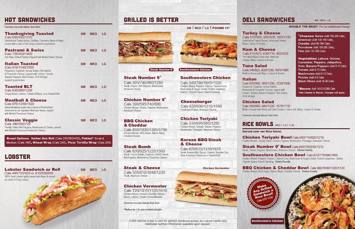 D'Angelo Grilled Sandwiches меню