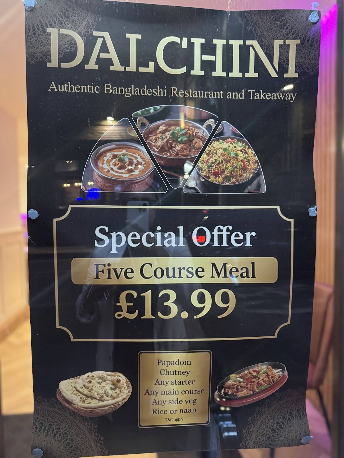 Dalchini Breakfast Indian Restaurant меню