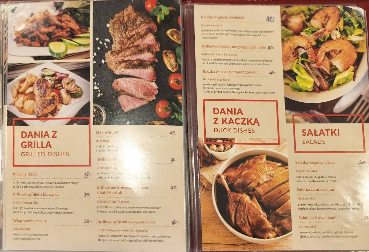 Daystar restauracja wietnamska w Warszawie меню