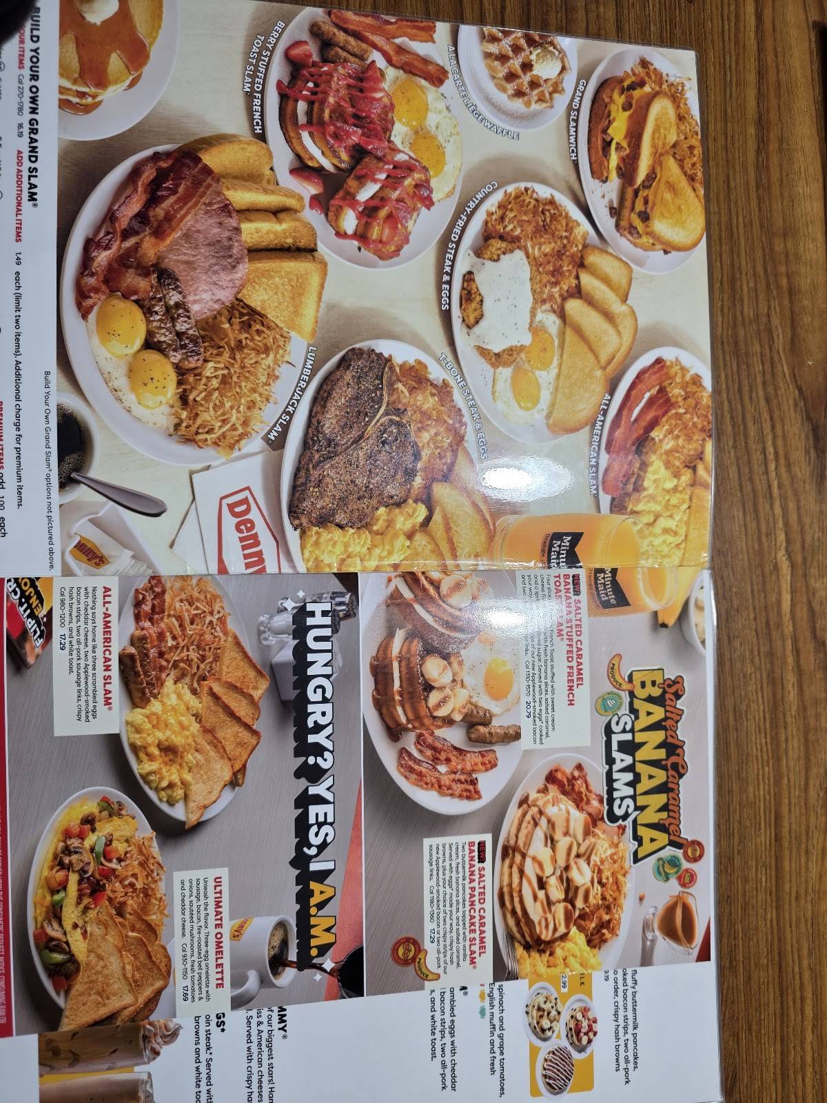 Denny's Restaurant меню