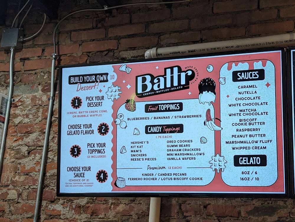 Battr меню