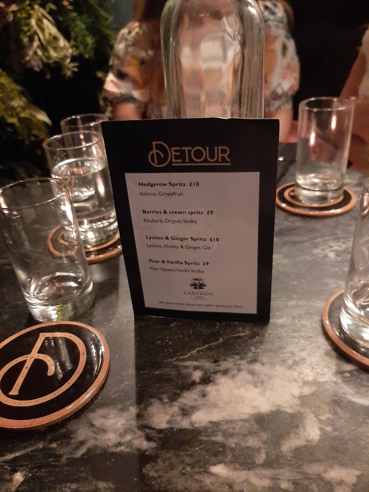 Detour меню