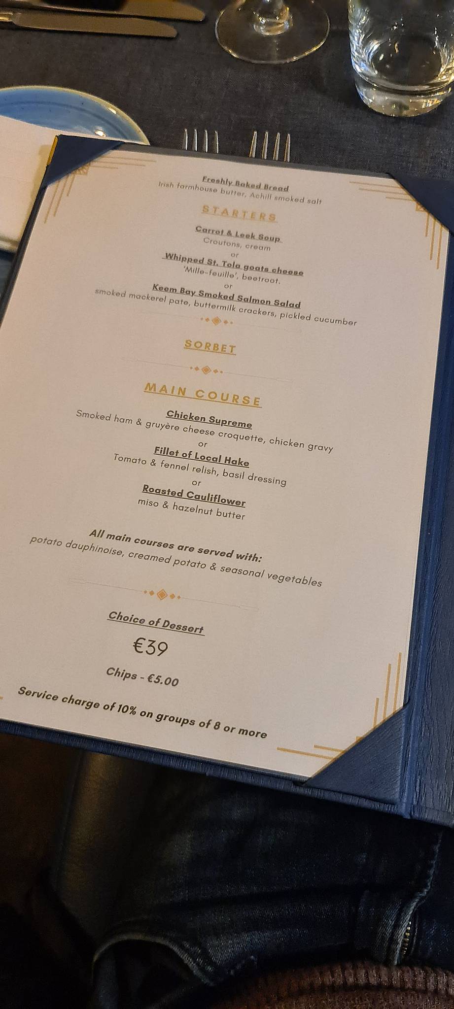 Dining Room меню