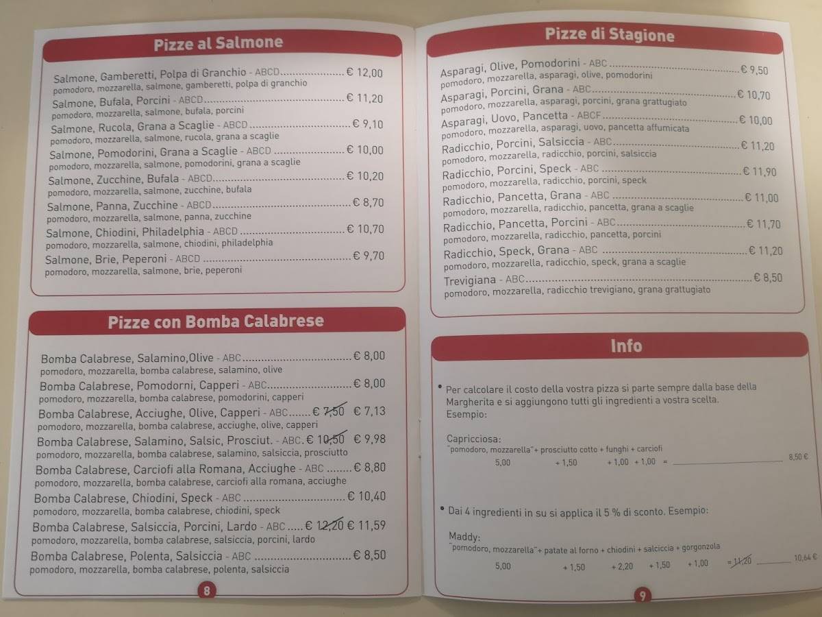 Dolce Pizza меню