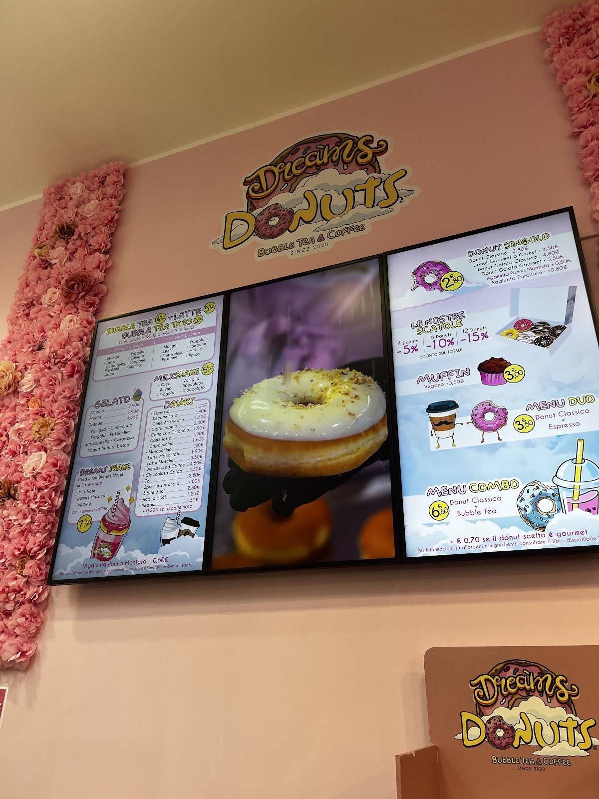 Dreams Donuts меню