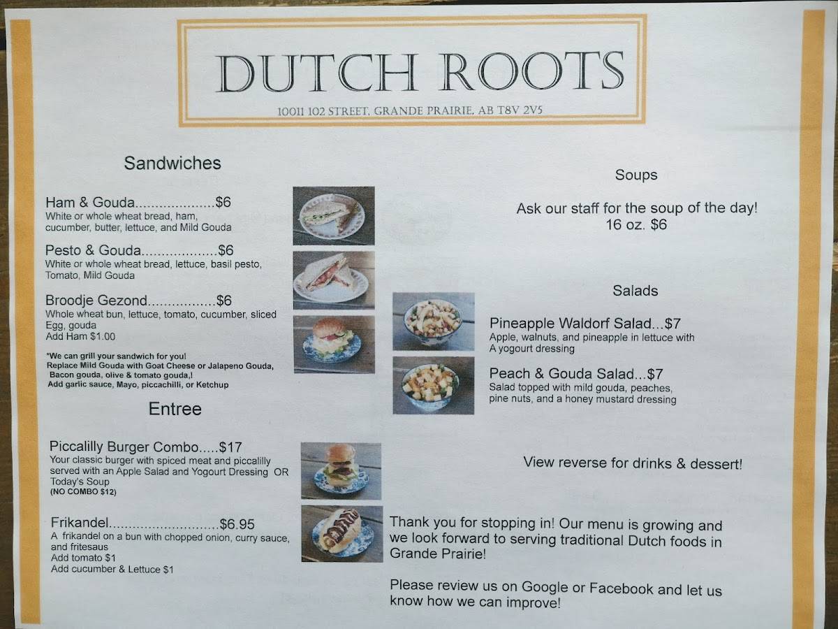 Dutch Roots Café & Market меню
