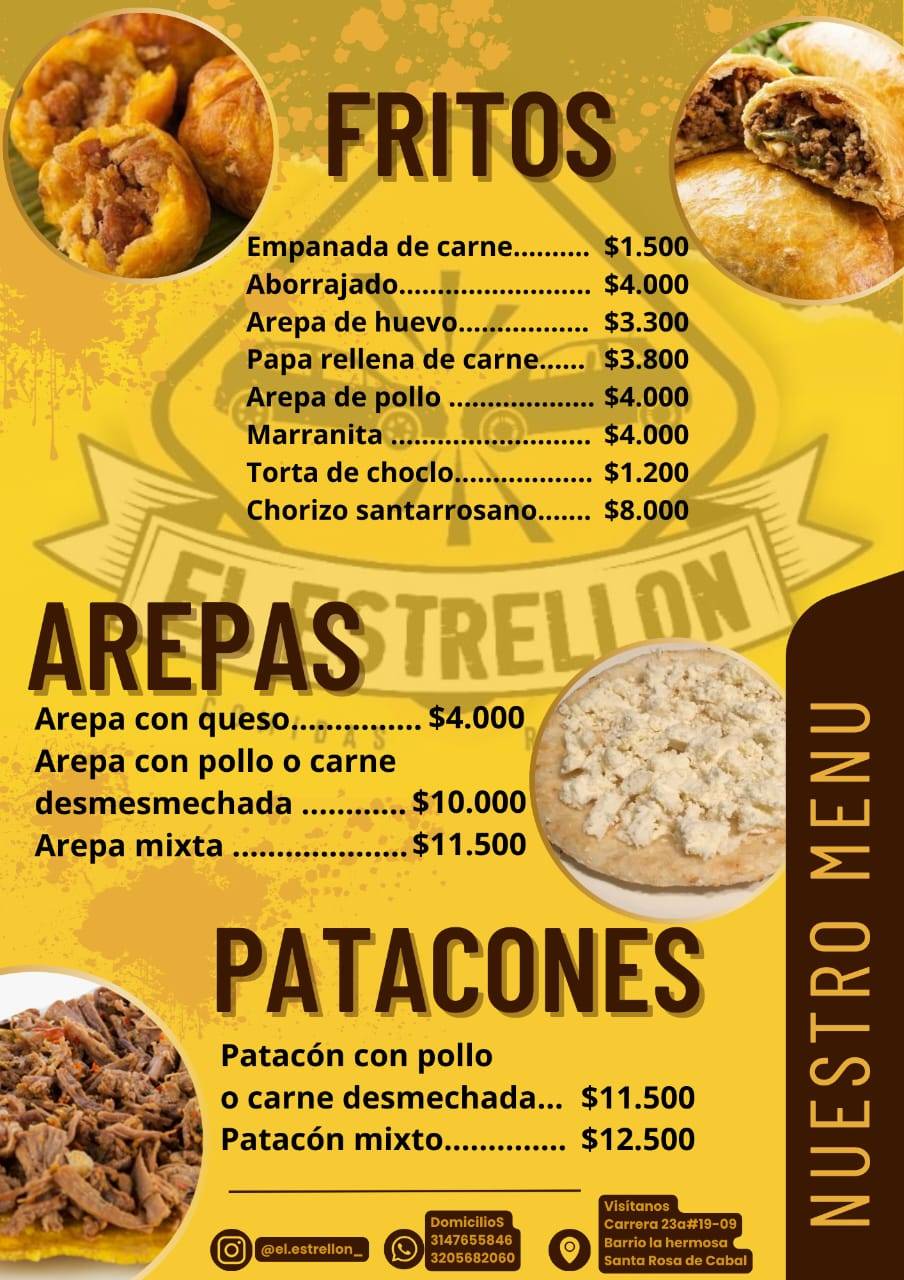 EL ESTRELLON меню