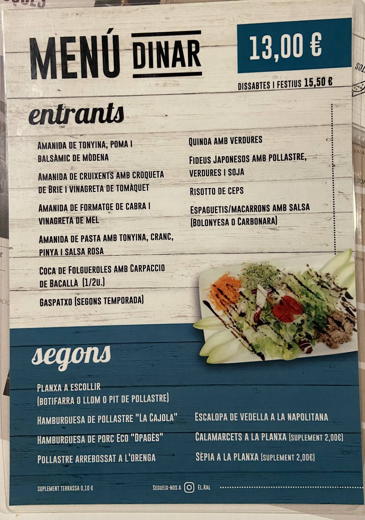 El Ral меню