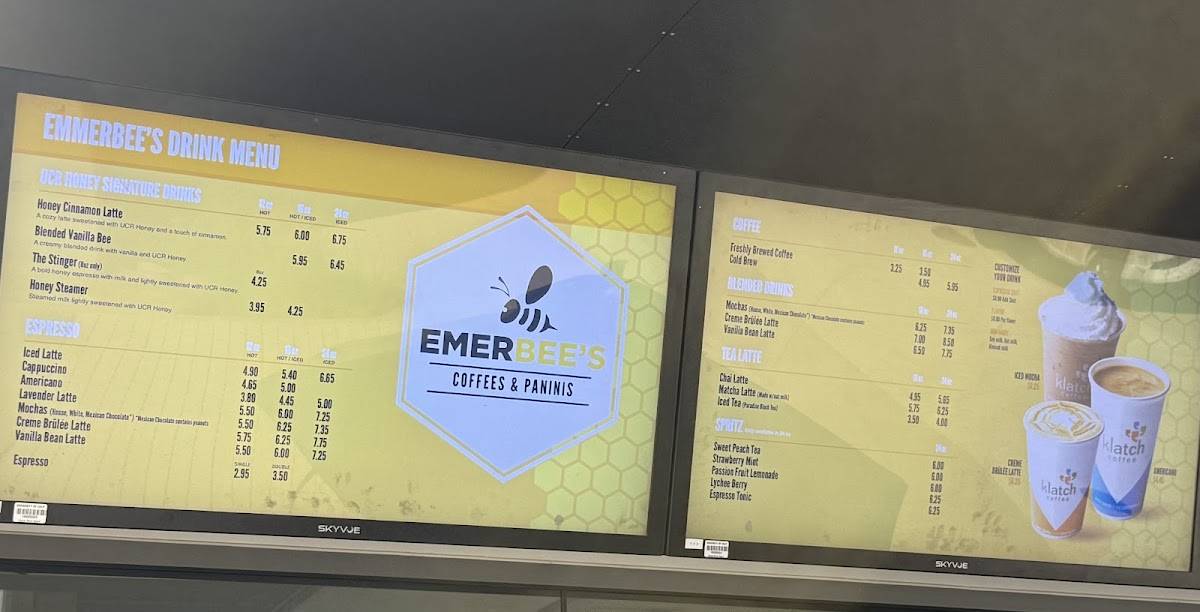 Emerbees меню