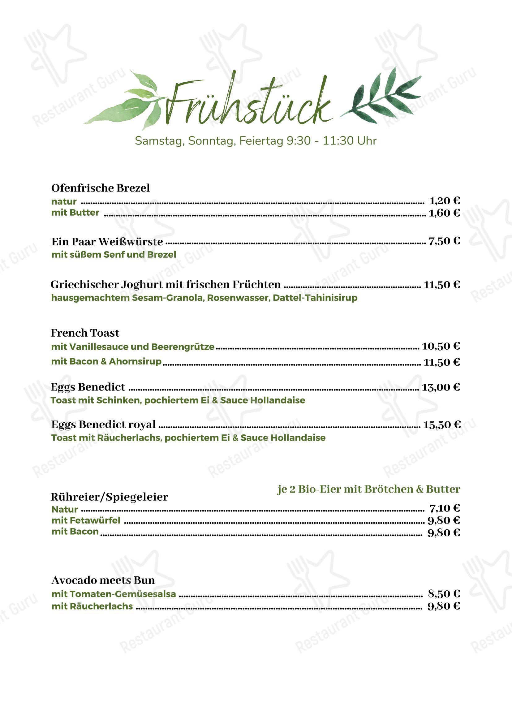 EssEnz Inklusiv Mühlacker в Мюлаккере - 菜单