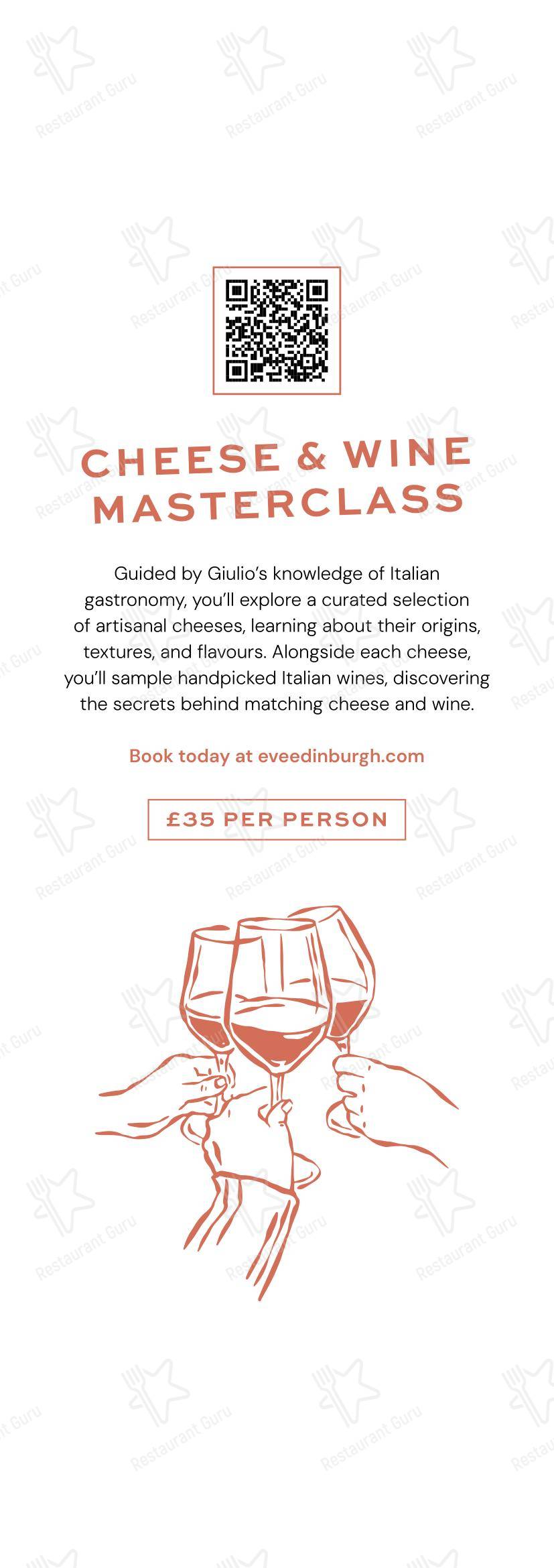 Меню ресторана Eve Edinburgh - Boronia Catering Menu Pack
