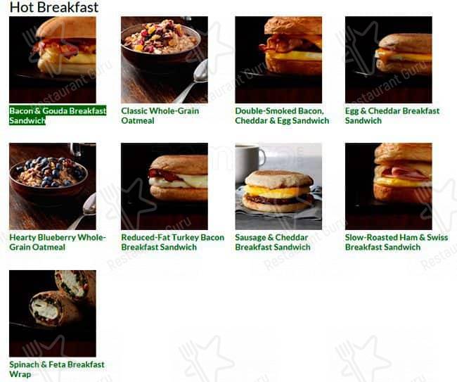 Starbucks Coffee Company меню