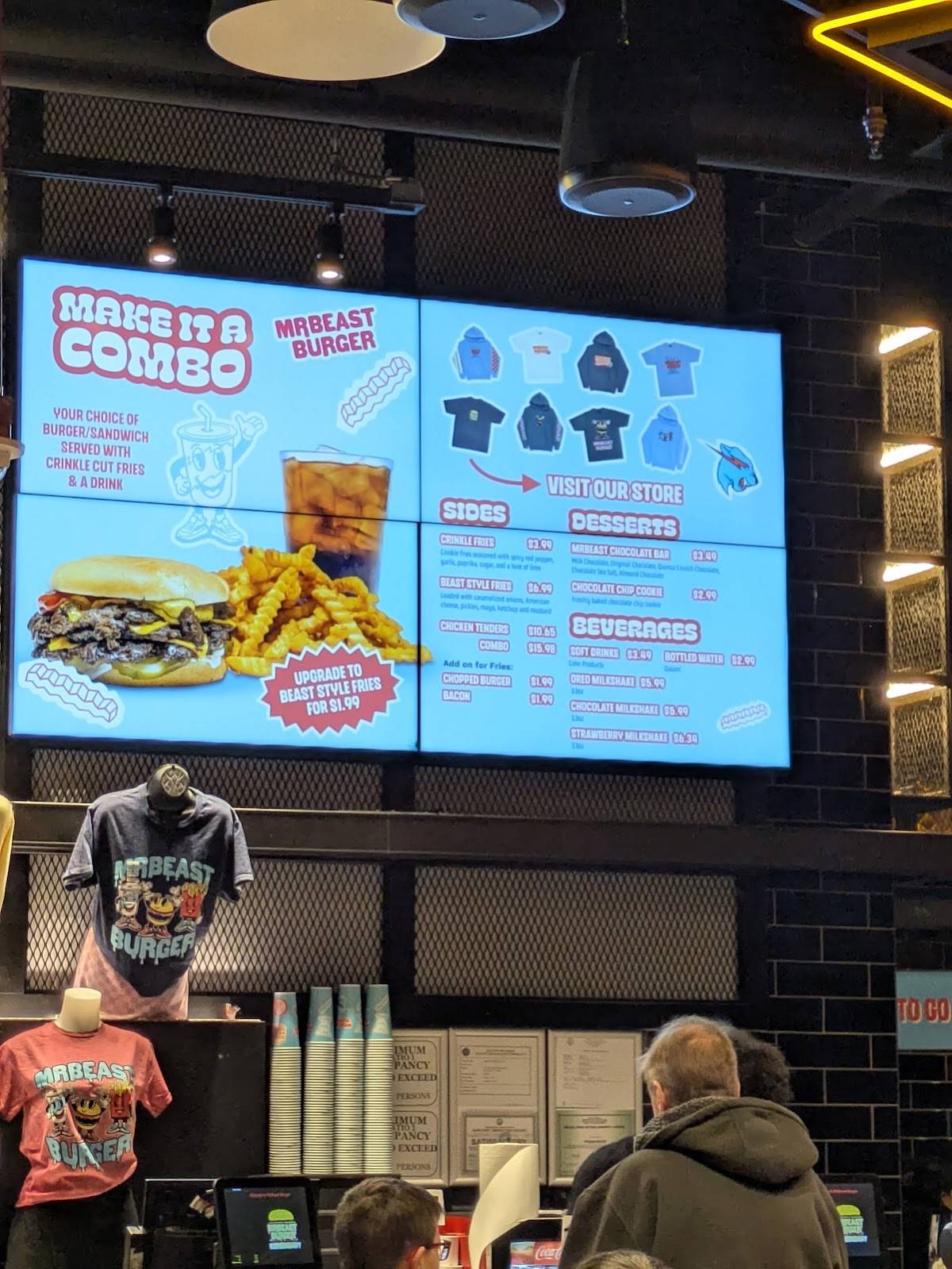 MrBeast Burger меню