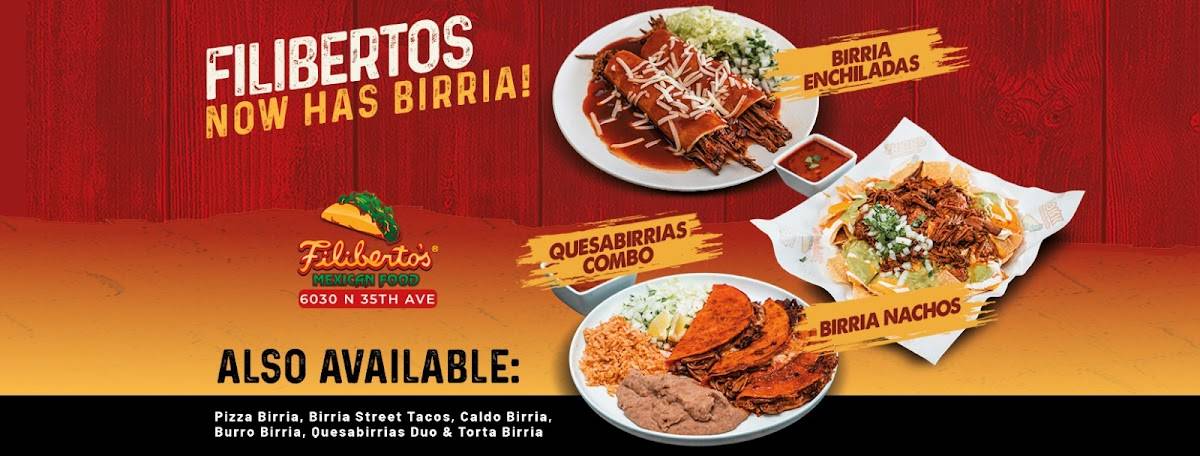 Filiberto's Mexican Food меню